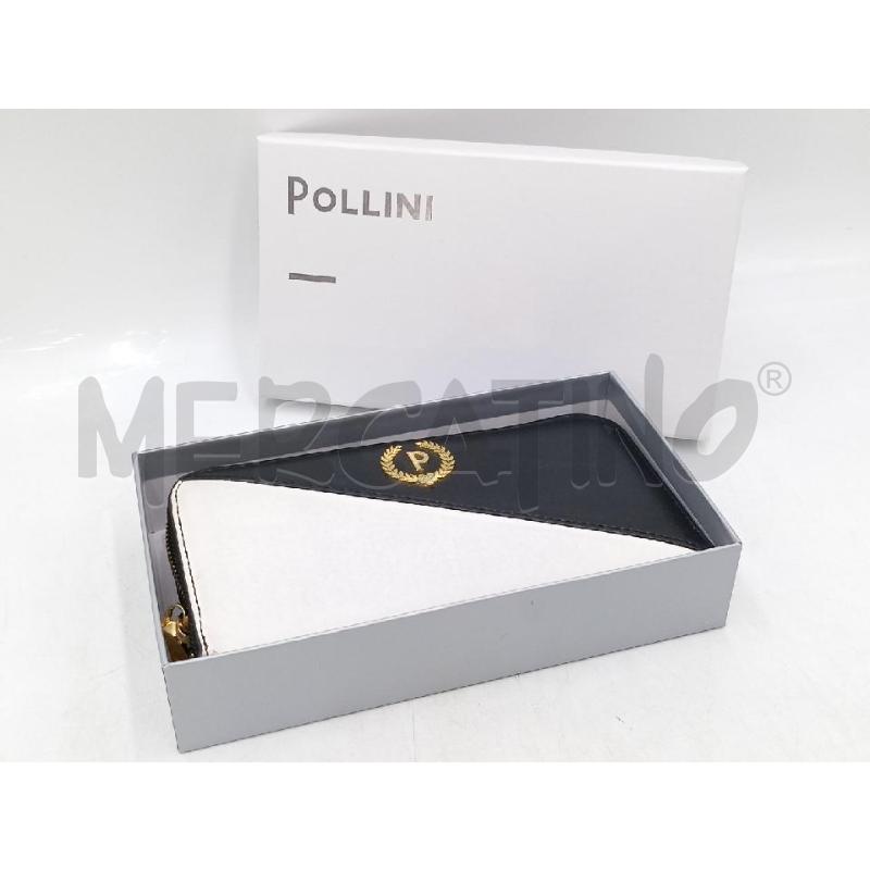 PORTA FOGLIO POLLINI BIANCO NERO | Mercatino dell'Usato Moncalieri bengasi 1