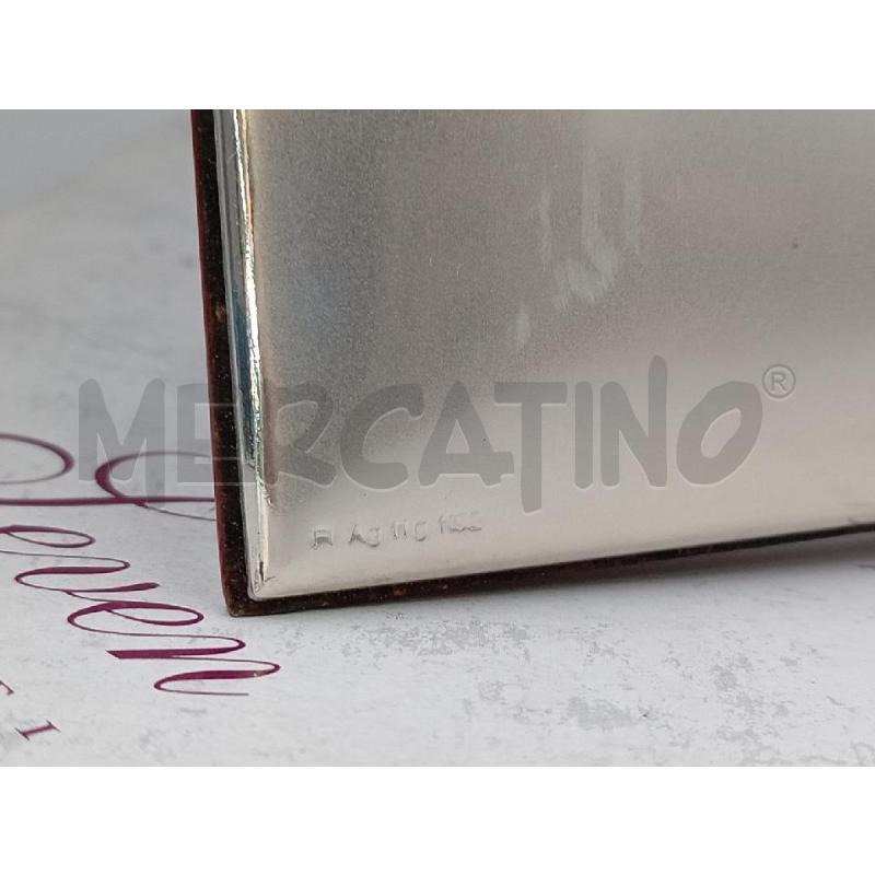 PORTA FOTO DA TAVOLO GRANDE CORNICE METALLO PER 25 ANNI MATRIMONIO C/RIGHINE LATERALI   | Mercatino dell'Usato Moncalieri bengasi 3