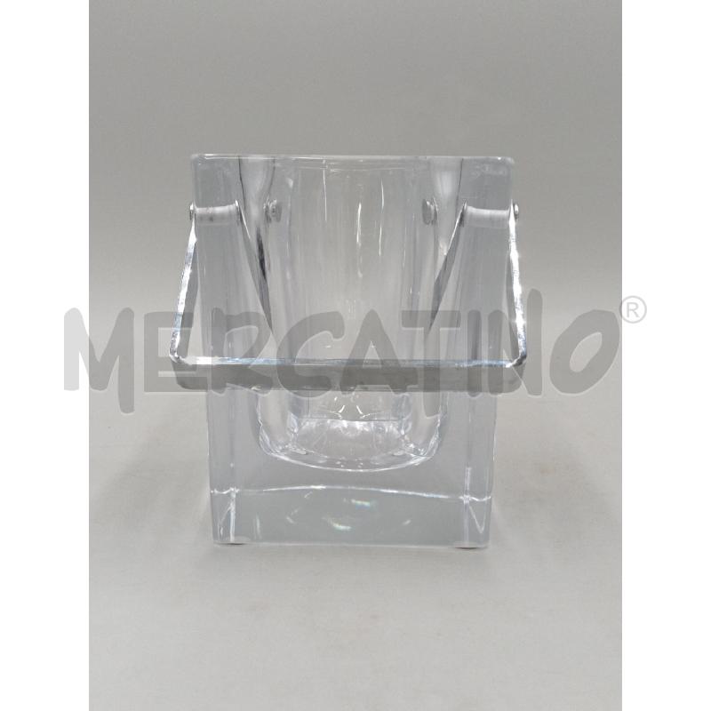 PORTA GHIACCIO CRISTALLO SEVRES FRANCE C/MANICO METALLO CROMATO  | Mercatino dell'Usato Moncalieri bengasi 3