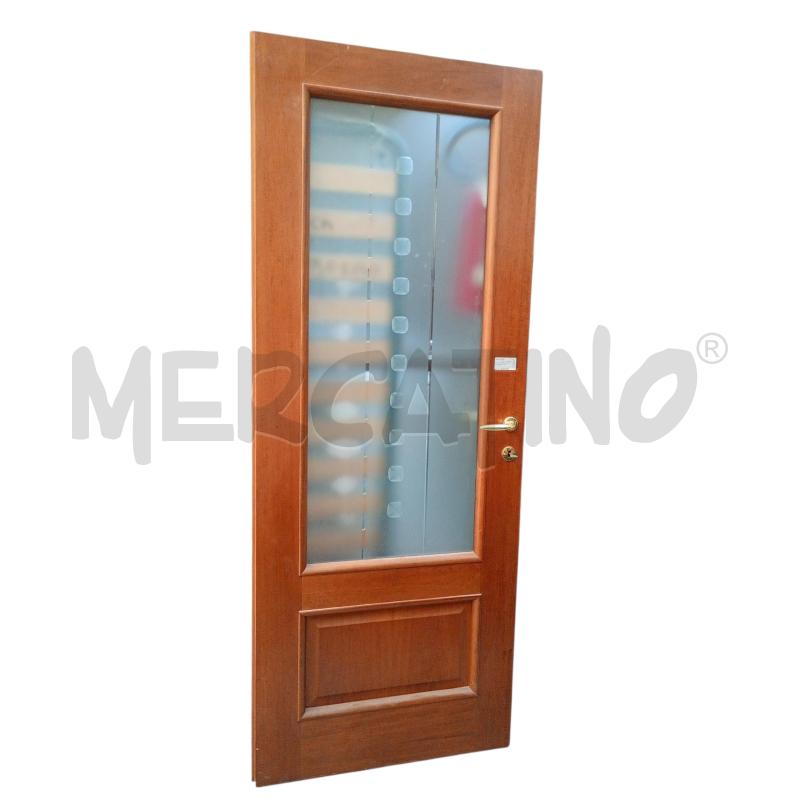 PORTA INTERNA LEGNO C/VETRO 80 CM | Mercatino dell'Usato Moncalieri bengasi 1
