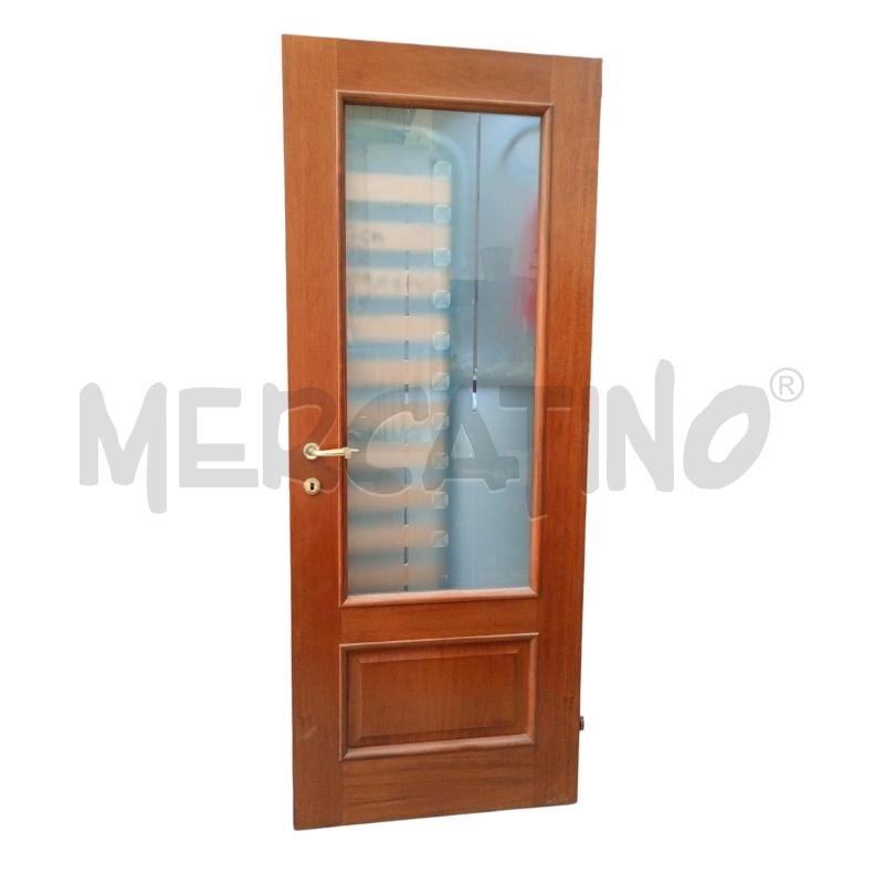 PORTA INTERNA LEGNO C/VETRO 80 CM | Mercatino dell'Usato Moncalieri bengasi 2