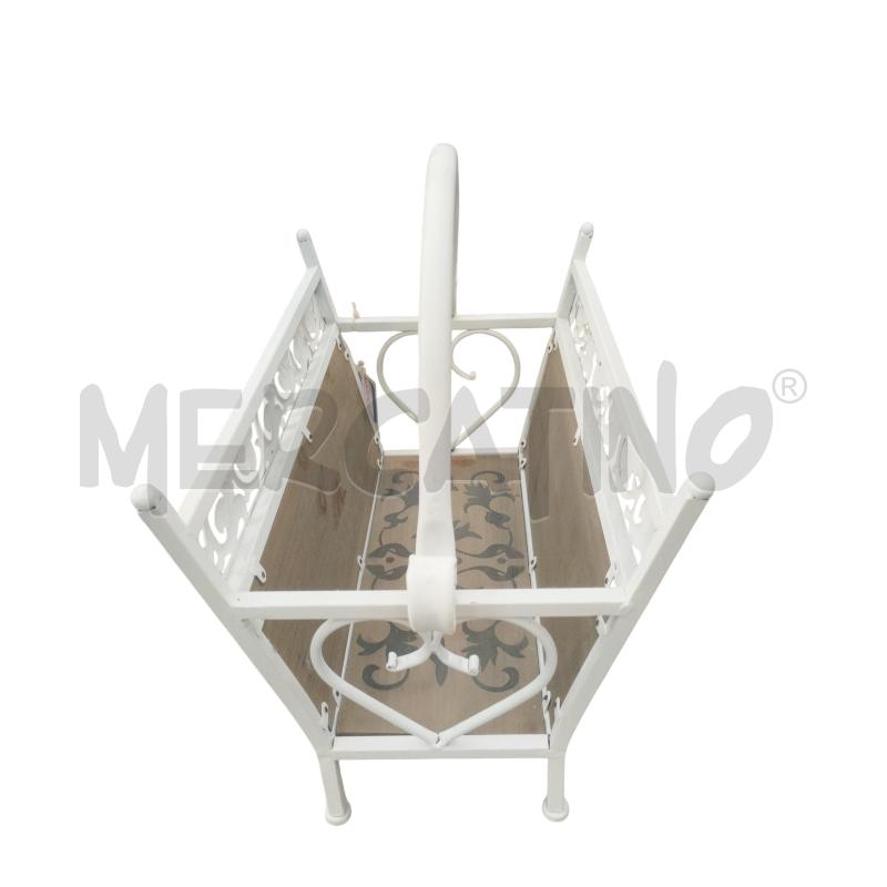 PORTA LEGNA  SHABBY METALLICO | Mercatino dell'Usato Moncalieri bengasi 2
