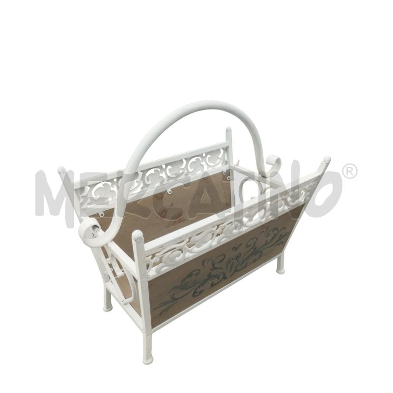 PORTA LEGNA  SHABBY METALLICO | Mercatino dell'Usato Moncalieri bengasi 3