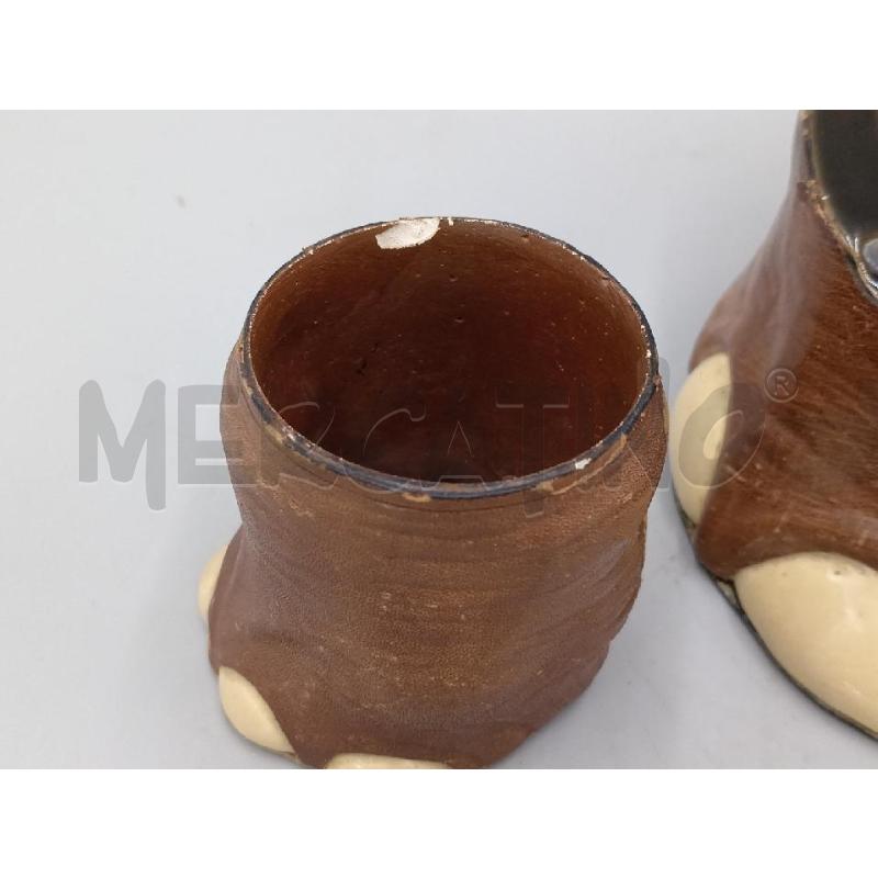 POSA CENERE+ACCENDINO+PORTASIGARETE ZAMPA DI ELEFANTE CERAMICA A.DIOMEDI | Mercatino dell'Usato Moncalieri bengasi 3