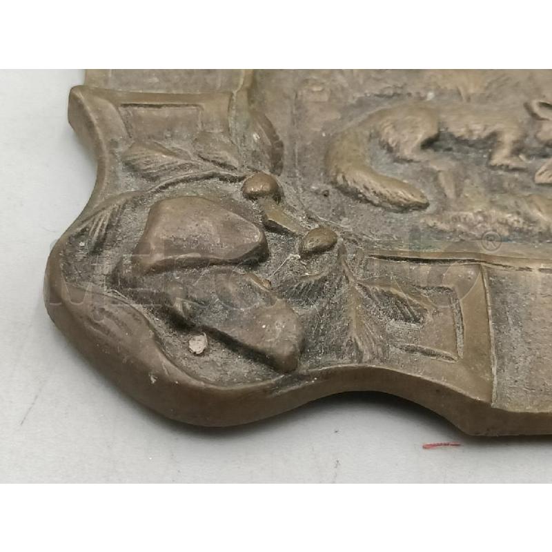 POSA CENERE BRONZO SCENA CACCIA | Mercatino dell'Usato Moncalieri bengasi 2