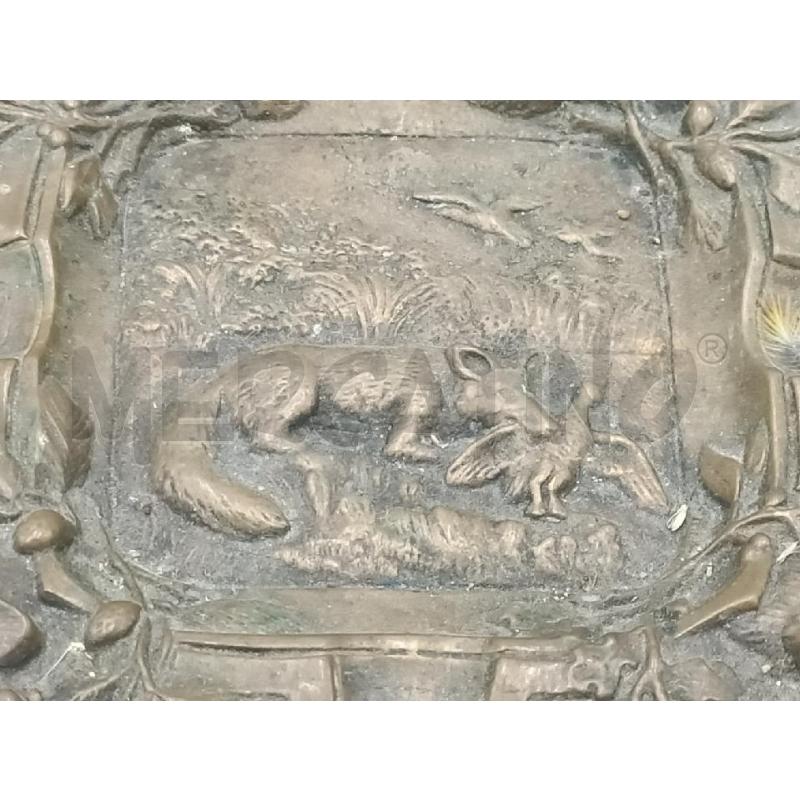 POSA CENERE BRONZO SCENA CACCIA | Mercatino dell'Usato Moncalieri bengasi 3