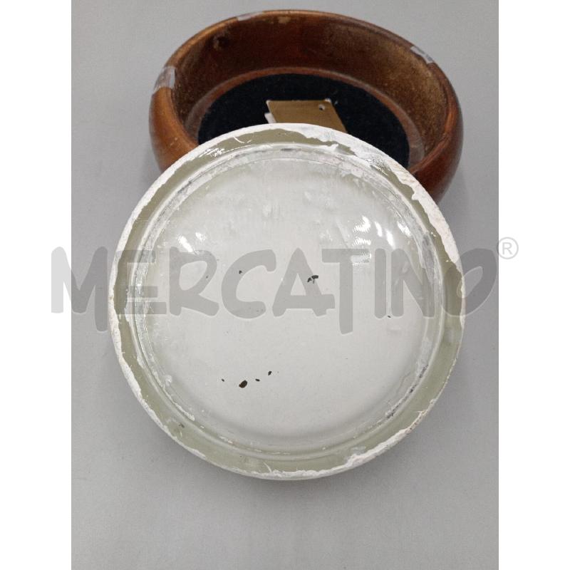 POSA CENERE CERAMICA BASE LEGNO TONDO | Mercatino dell'Usato Moncalieri bengasi 4