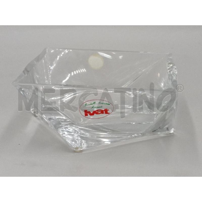 POSA CENERE CRISTALLO MOLATO IVAT FORMA FAZZOLETTO  | Mercatino dell'Usato Moncalieri bengasi 1