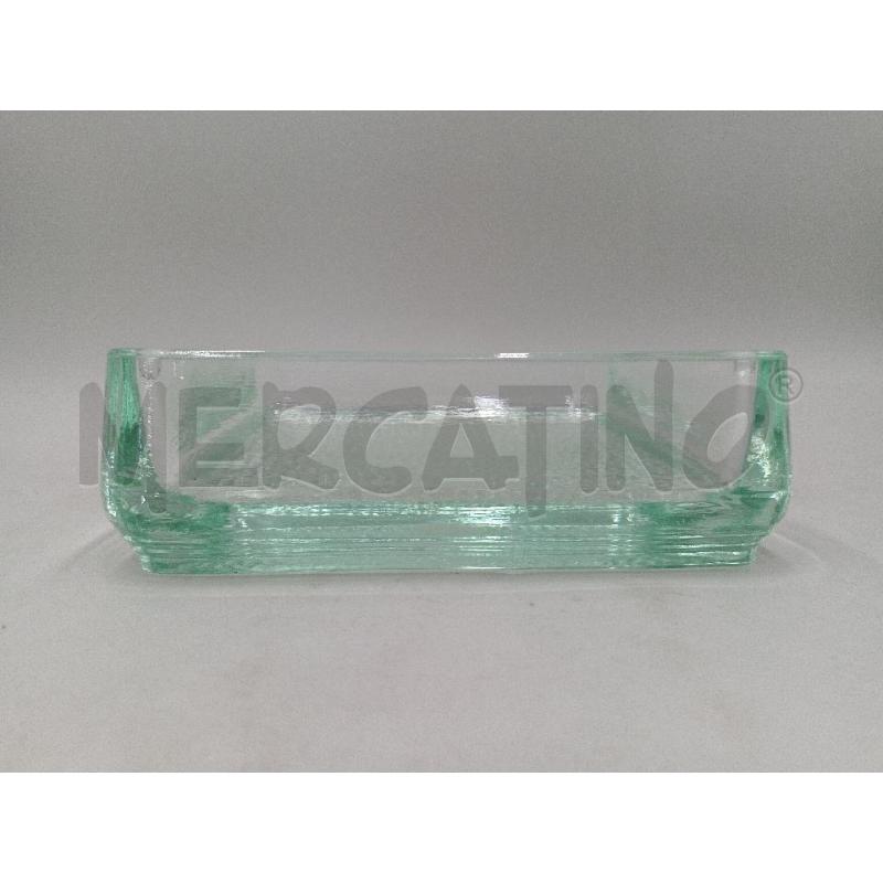 POSA CENERE VETRO QUADRATO STILE DESIGN VINTAGE BASE MOLATA  | Mercatino dell'Usato Moncalieri bengasi 2