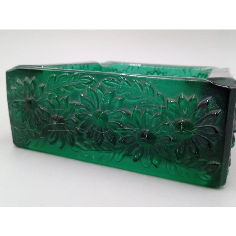 POSA CENERE VETRO VERDE MALACHITE QUADRATO | Mercatino dell'Usato Moncalieri bengasi 5