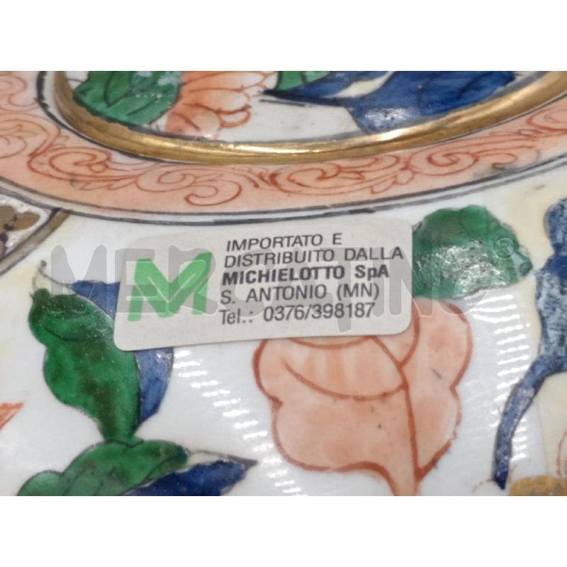 POTICHE VASO PORCELLANA CINESE C/DECORO FLOREALE E CERTIFICAZIONE  | Mercatino dell'Usato Moncalieri bengasi 4