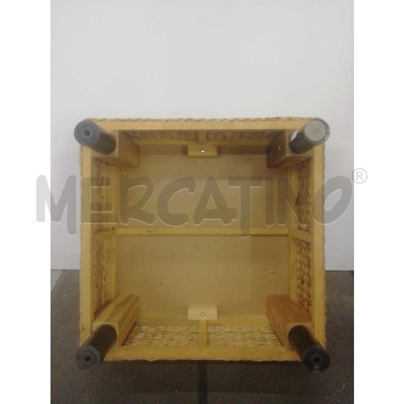 POUF INTRECCIATO MIDOLLINO GAMBE METALLO | Mercatino dell'Usato Moncalieri bengasi 4