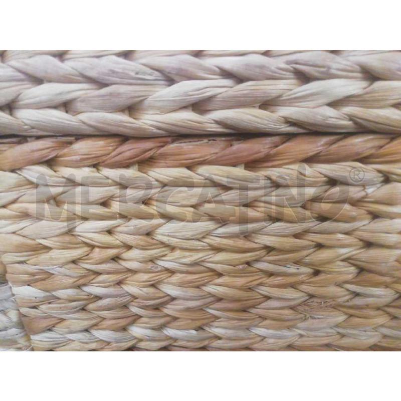 POUF INTRECCIATO MIDOLLINO GAMBE METALLO | Mercatino dell'Usato Moncalieri bengasi 5
