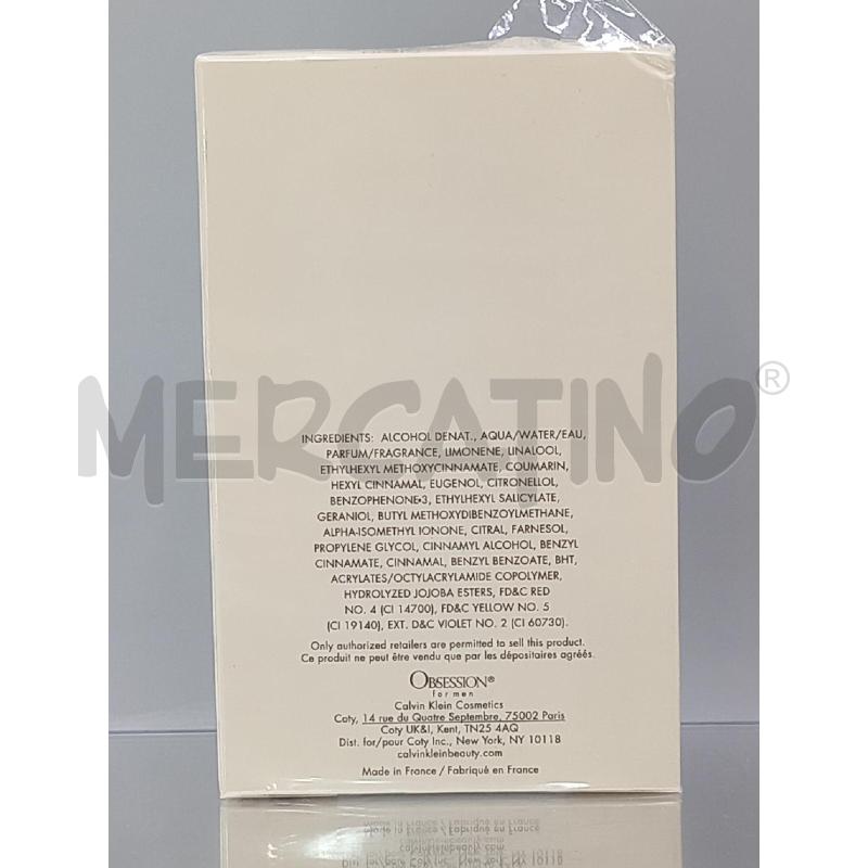 PROFUMO OBSESSION CALVIN KLEIN  | Mercatino dell'Usato Moncalieri bengasi 2