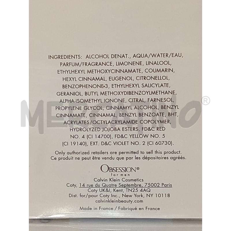 PROFUMO OBSESSION CALVIN KLEIN  | Mercatino dell'Usato Moncalieri bengasi 4