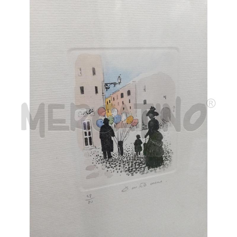 QUADRETTI COPPIA ACQUAFORTE? NUMERATA PERSONAGGI C/PALLONCINI  | Mercatino dell'Usato Moncalieri bengasi 3
