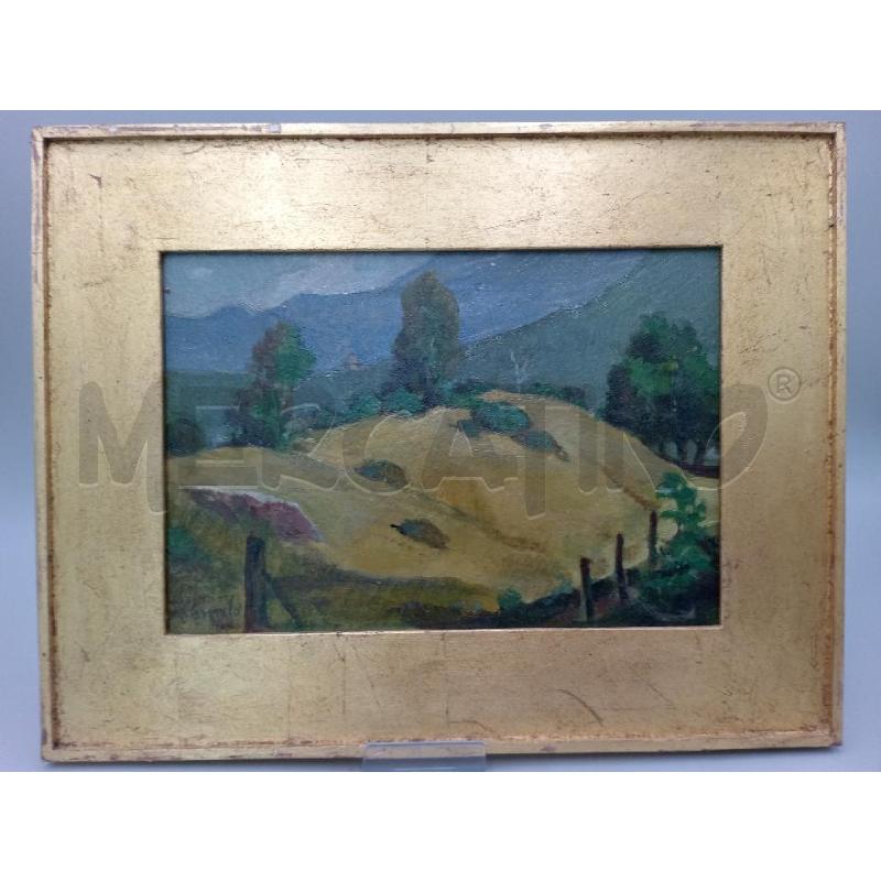 QUADRETTO OLIO SU TAVOLA METELLO MERLO | Mercatino dell'Usato Moncalieri bengasi 1