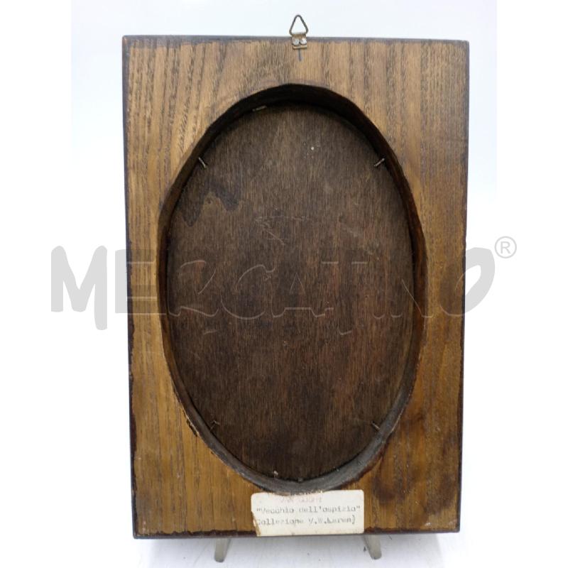 QUADRETTO PERSONAGGIO C/BASTONE VISTA POSTERIORE LEGNO ARTHUR RACKAM CM 15X21 | Mercatino dell'Usato Moncalieri bengasi 4