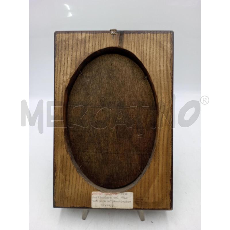 QUADRETTO PERSONAGGIO C/CAPPELLO LEGNO ARTHUR RACKAM CM 15X21 | Mercatino dell'Usato Moncalieri bengasi 4