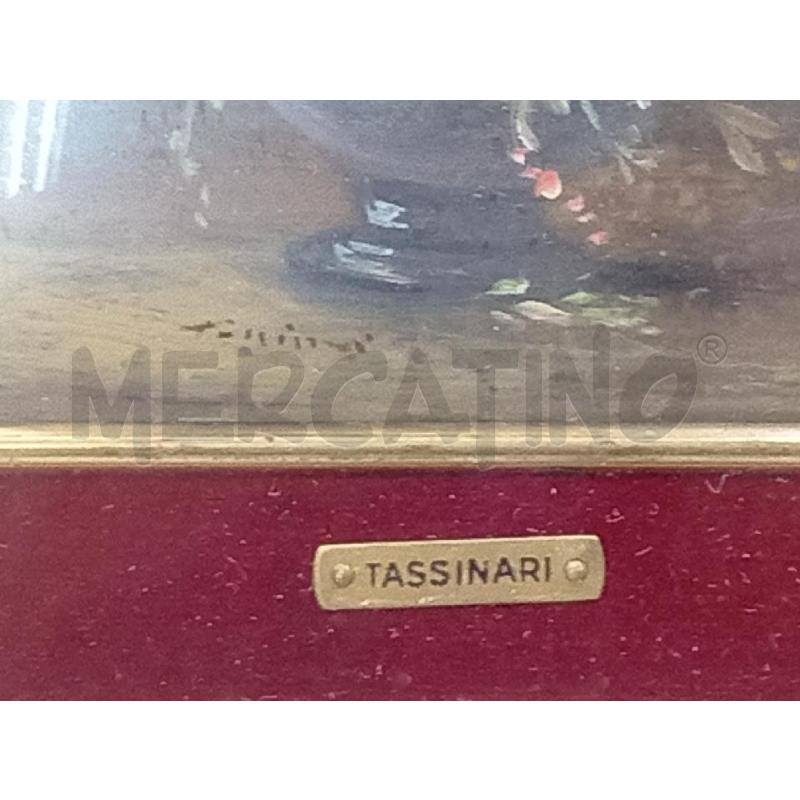 QUADRETTO S/CARTA ARTISTA TASSINARI RAFFIGURANTE VASO FIORITO CORNICE SBECCATA | Mercatino dell'Usato Moncalieri bengasi 3