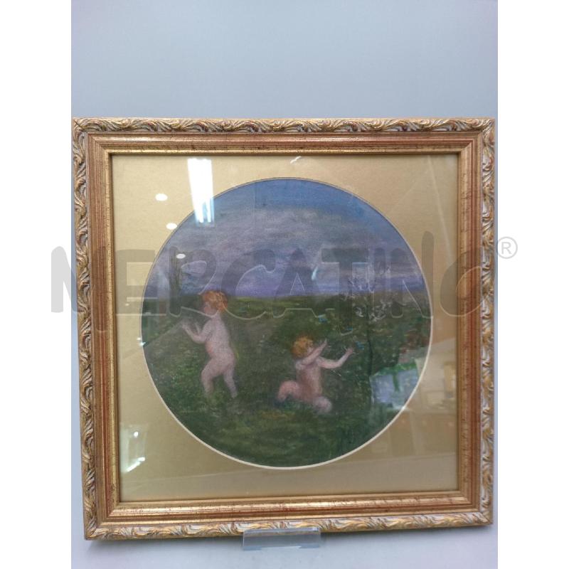 QUADRETTO TEMPERA ? TONDO BIMBI PRATO  | Mercatino dell'Usato Moncalieri bengasi 1