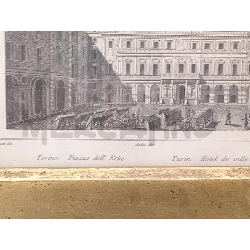 QUADRETTO VECCHIA STAMPA TORINO | Mercatino dell'Usato Moncalieri bengasi 3