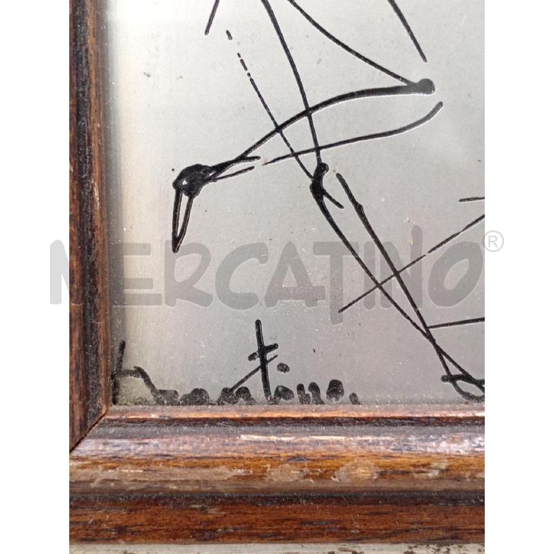 QUADRETTO VECCHIO ARTISTA TARANTINO C/PERSONAGGI  | Mercatino dell'Usato Moncalieri bengasi 2