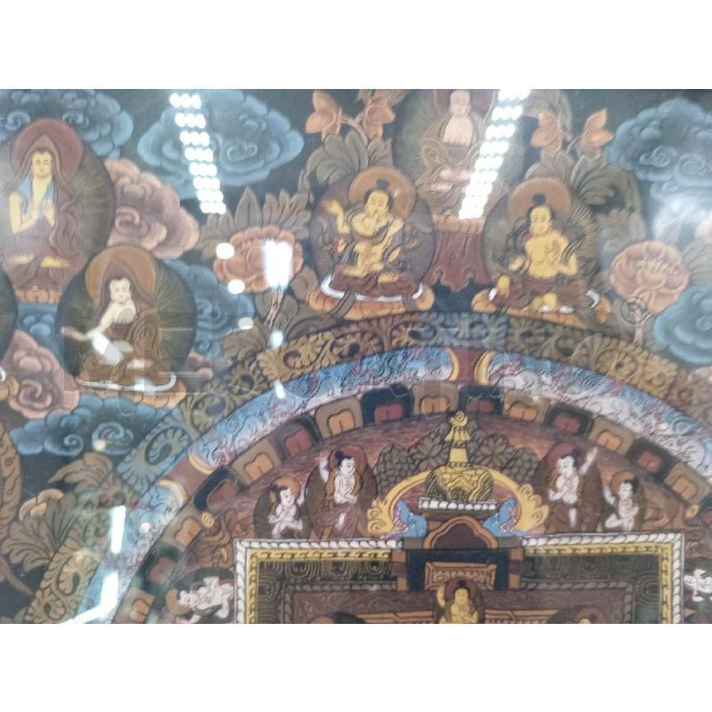 QUADRETTO VECCHIO DIPINTO SCENARIO BUDDA DETTAGLI DORATI | Mercatino dell'Usato Moncalieri bengasi 5