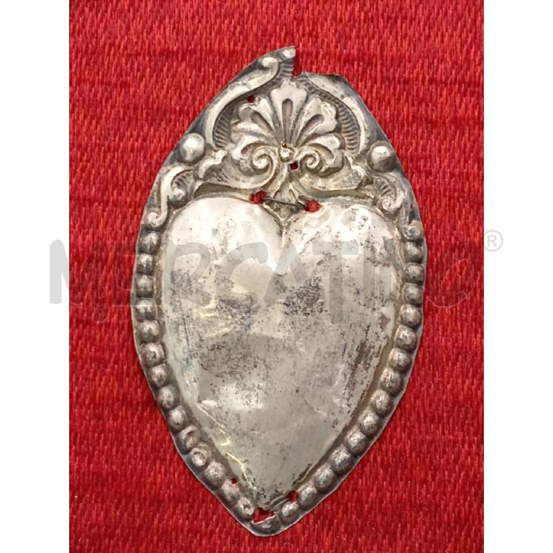 QUADRETTO VECCHIO EX VOTO CUORE INTERNO METALLO | Mercatino dell'Usato Moncalieri bengasi 2