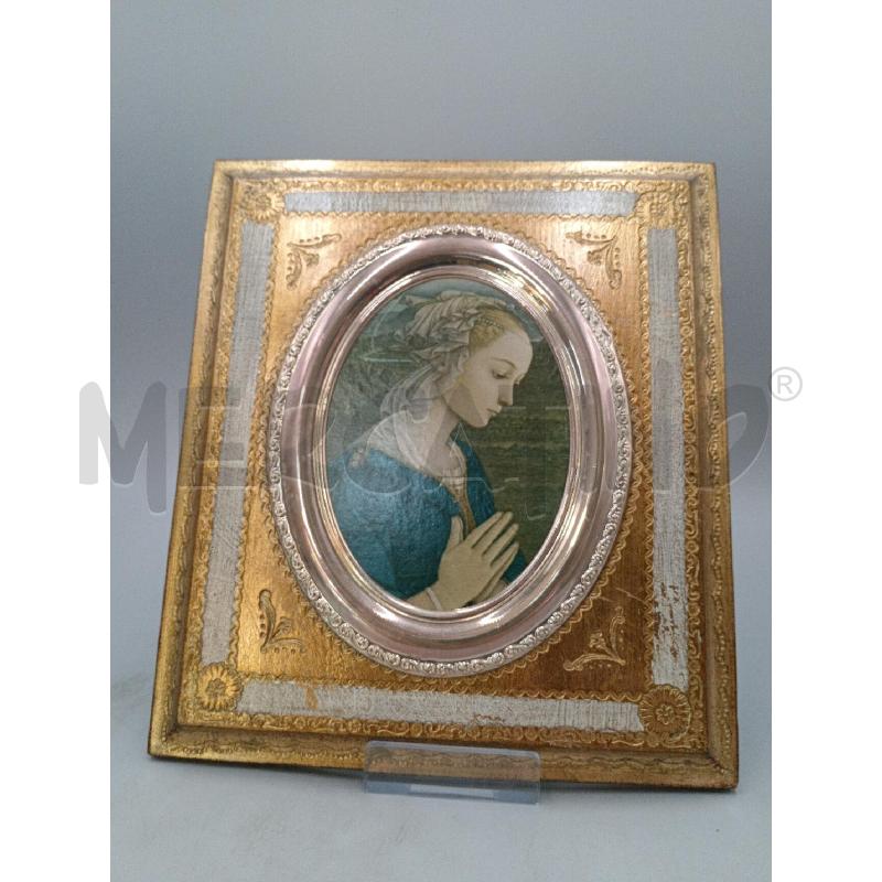QUADRETTO VECCHIO STILE ICONA MADONNA IN PREGHIERA  | Mercatino dell'Usato Moncalieri bengasi 1