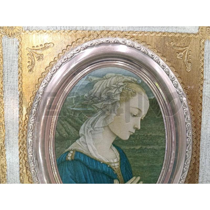 QUADRETTO VECCHIO STILE ICONA MADONNA IN PREGHIERA  | Mercatino dell'Usato Moncalieri bengasi 2