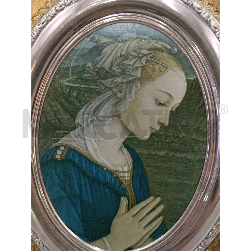 QUADRETTO VECCHIO STILE ICONA MADONNA IN PREGHIERA  | Mercatino dell'Usato Moncalieri bengasi 4