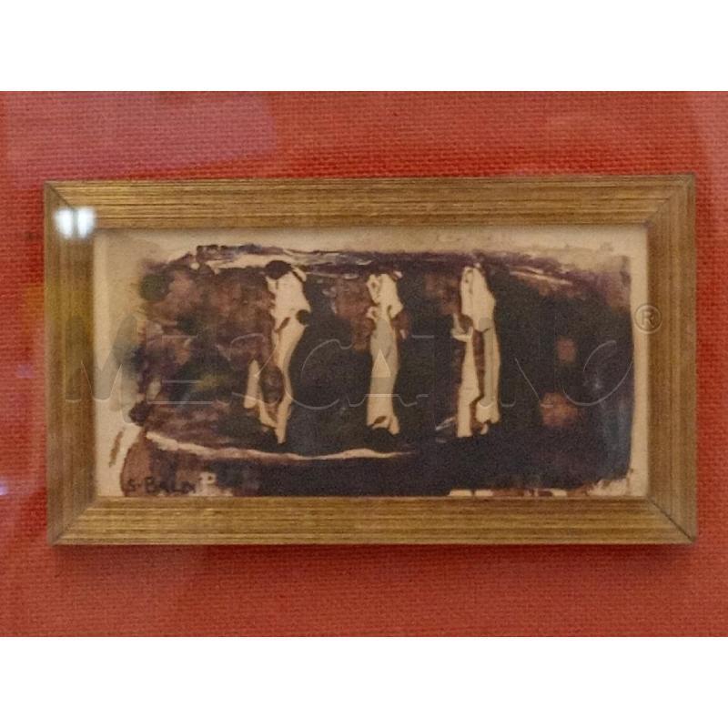 QUADRO ACQUARELLO TRIS S VAN BALDI  | Mercatino dell'Usato Moncalieri bengasi 2