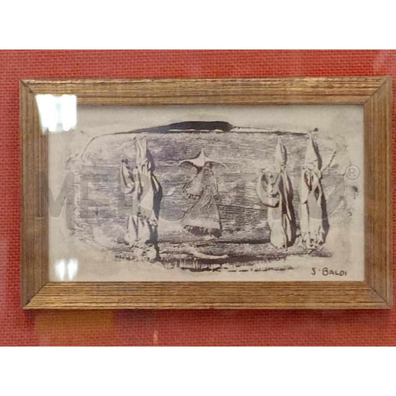 QUADRO ACQUARELLO TRIS S VAN BALDI  | Mercatino dell'Usato Moncalieri bengasi 3