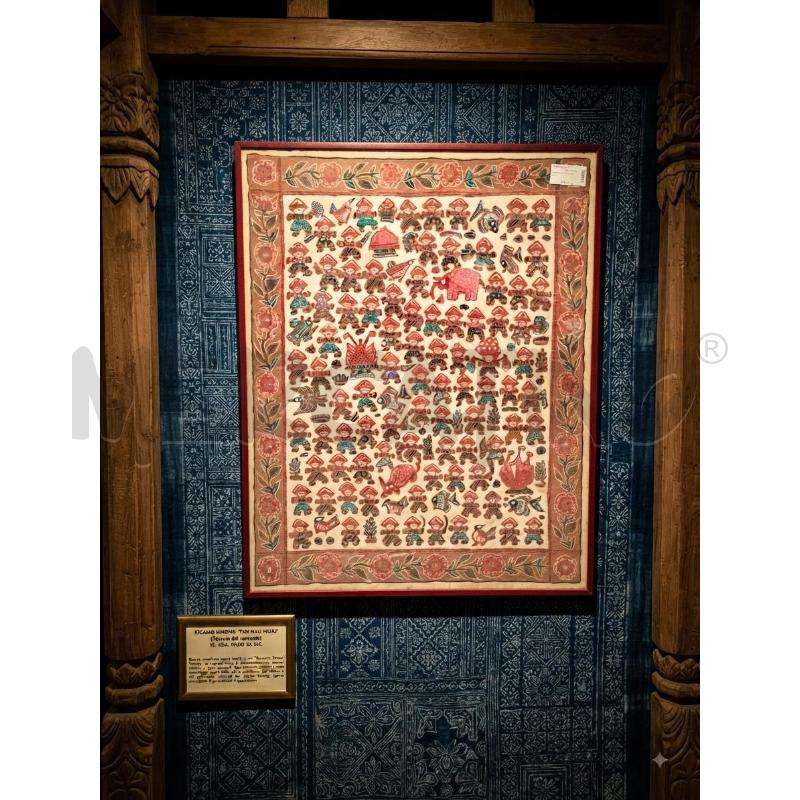 QUADRO BATIK OMINI E TOPINI | Mercatino dell'Usato Moncalieri bengasi 1