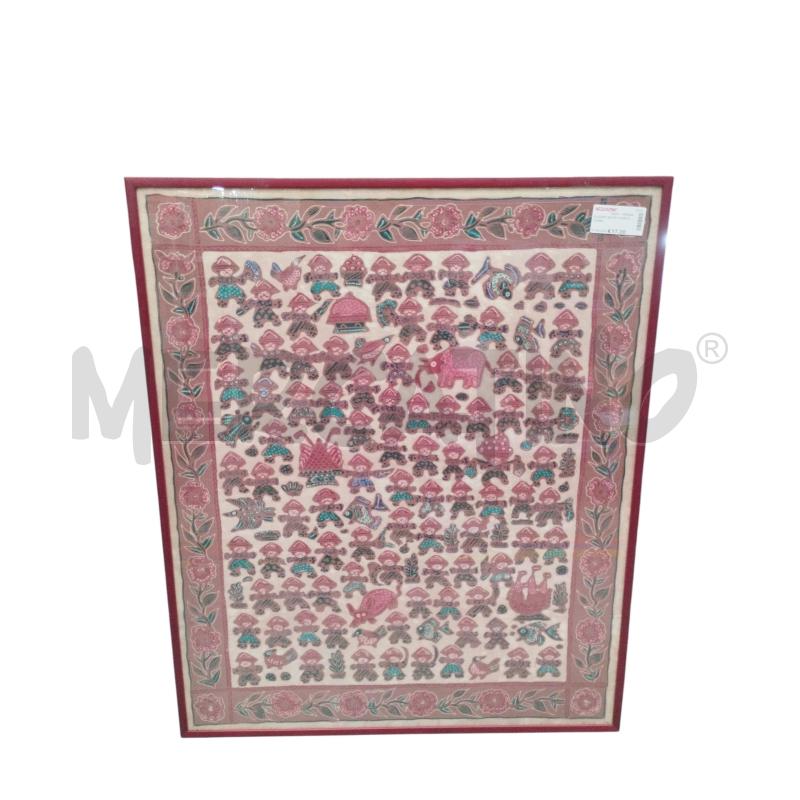 QUADRO BATIK OMINI E TOPINI | Mercatino dell'Usato Moncalieri bengasi 3
