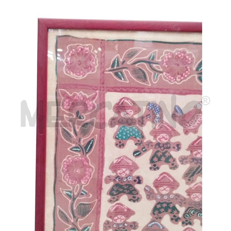 QUADRO BATIK OMINI E TOPINI | Mercatino dell'Usato Moncalieri bengasi 4