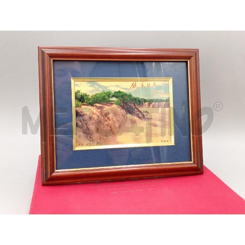 QUADRO CON SACTOLA SCENA CASCATA CINESE | Mercatino dell'Usato Moncalieri bengasi 1