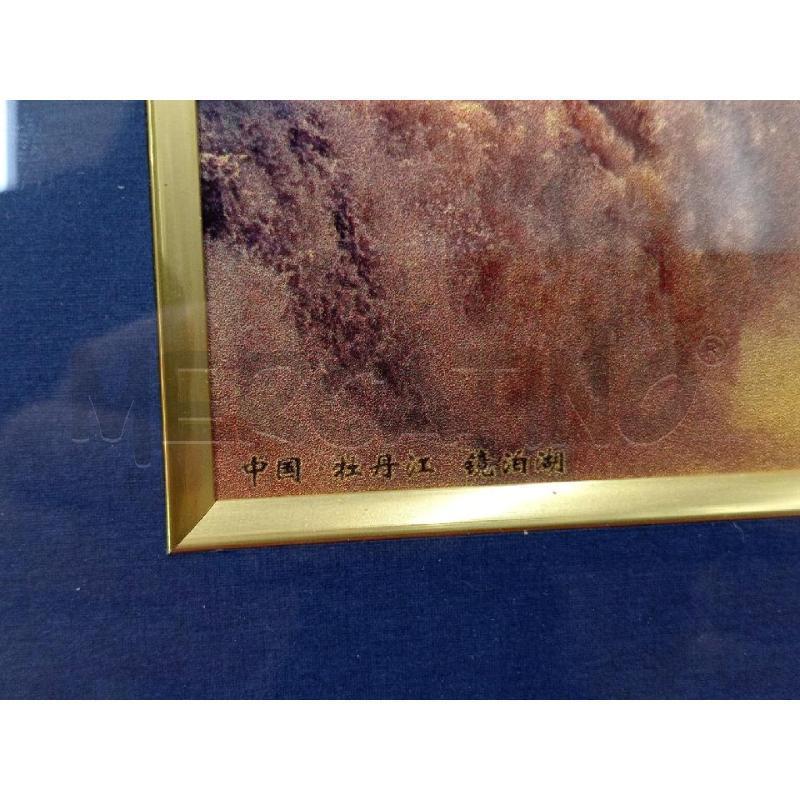 QUADRO CON SACTOLA SCENA CASCATA CINESE | Mercatino dell'Usato Moncalieri bengasi 2