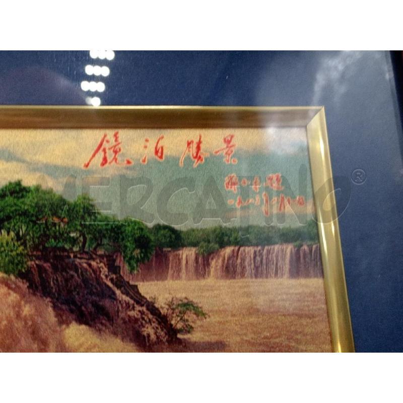 QUADRO CON SACTOLA SCENA CASCATA CINESE | Mercatino dell'Usato Moncalieri bengasi 3