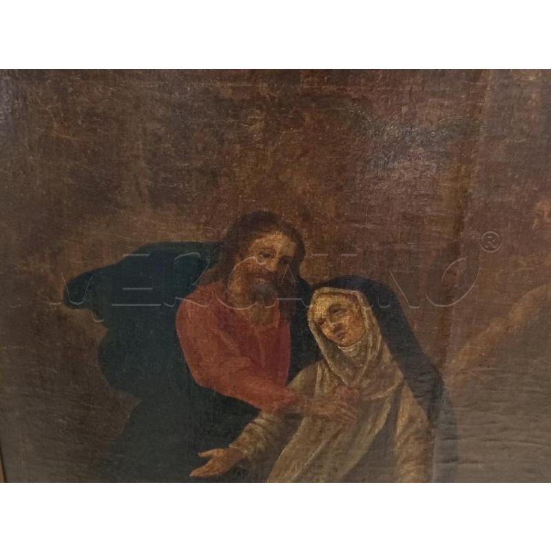 QUADRO DIPINTO SU MASONITE SANTI | Mercatino dell'Usato Moncalieri bengasi 2
