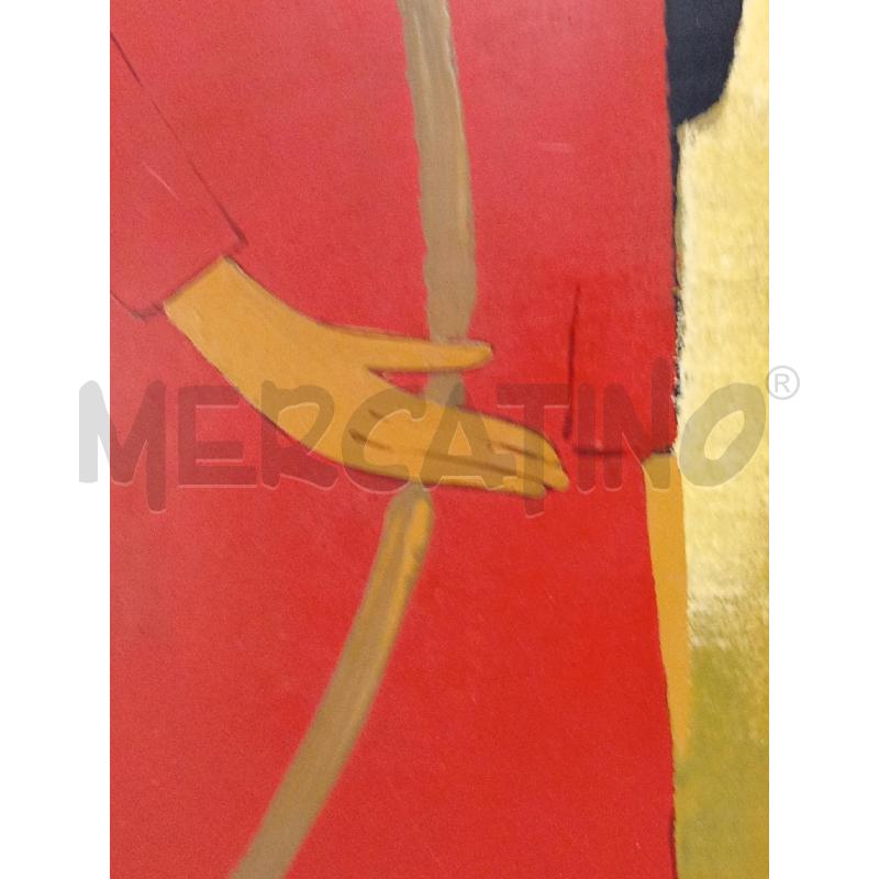 QUADRO DIPINTO VIETNAMITA CON FIORE IN MANO | Mercatino dell'Usato Moncalieri bengasi 4