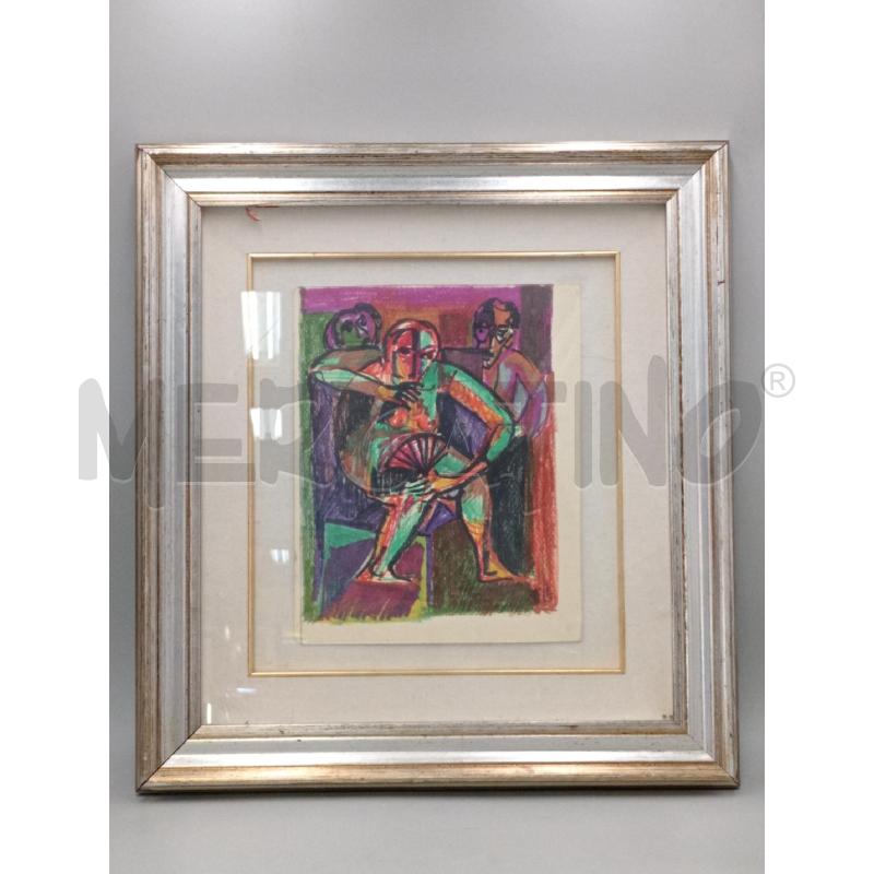 QUADRO DISEGNO PERSONAGGI MULTICOLORE  | Mercatino dell'Usato Moncalieri bengasi 1