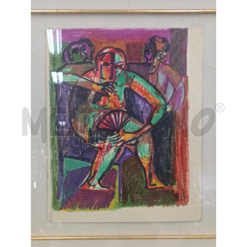 QUADRO DISEGNO PERSONAGGI MULTICOLORE  | Mercatino dell'Usato Moncalieri bengasi 2