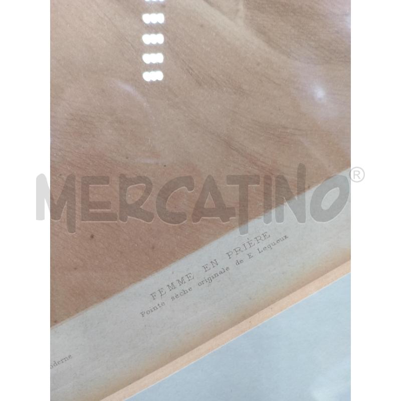 QUADRO DONNA CON CAPPOTO FEMME EN PRIERE | Mercatino dell'Usato Moncalieri bengasi 2