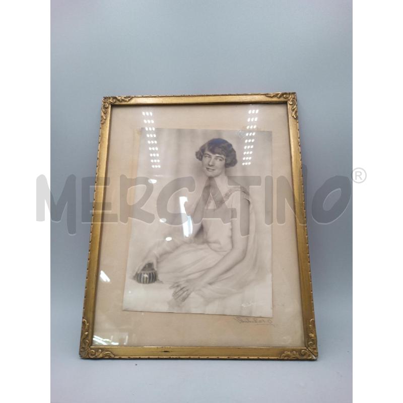 QUADRO DONNA FOTO EPOCA FIRMATA | Mercatino dell'Usato Moncalieri bengasi 1