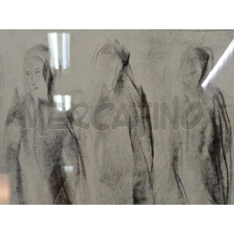 QUADRO FASANI 1960 VISTA PERSONE ASTRATTE | Mercatino dell'Usato Moncalieri bengasi 4