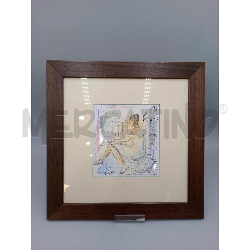 QUADRO FASANI DONNA SEDUTA GAMBE COCIATE | Mercatino dell'Usato Moncalieri bengasi 1