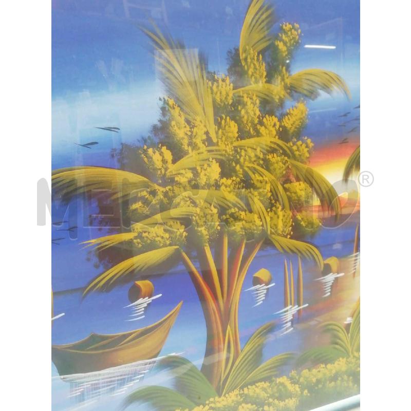 QUADRO GIGANTE PAESAGGIO ESOTICO PALME | Mercatino dell'Usato Moncalieri bengasi 2