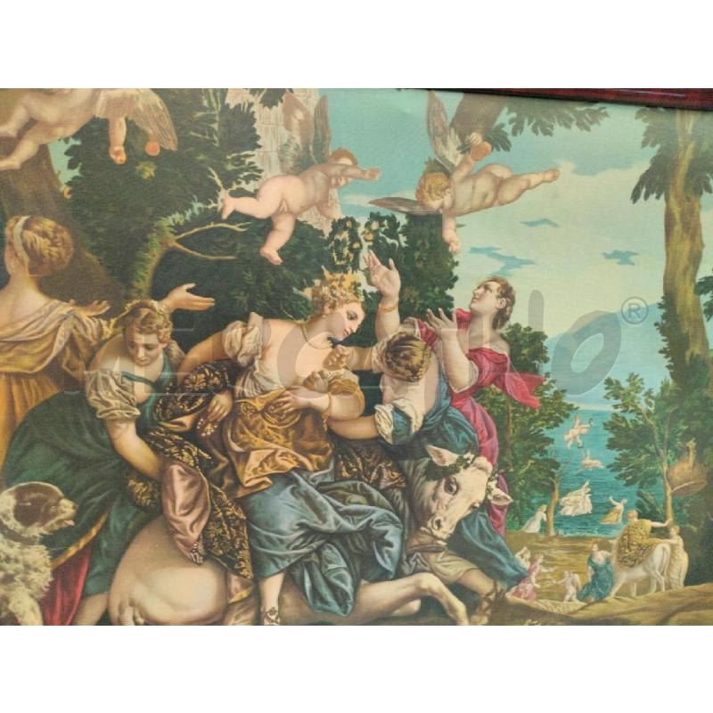 QUADRO GIGANTE STAMPA RIPRODUZIONE VERONESE RATTO D'EUROPA | Mercatino dell'Usato Moncalieri bengasi 2